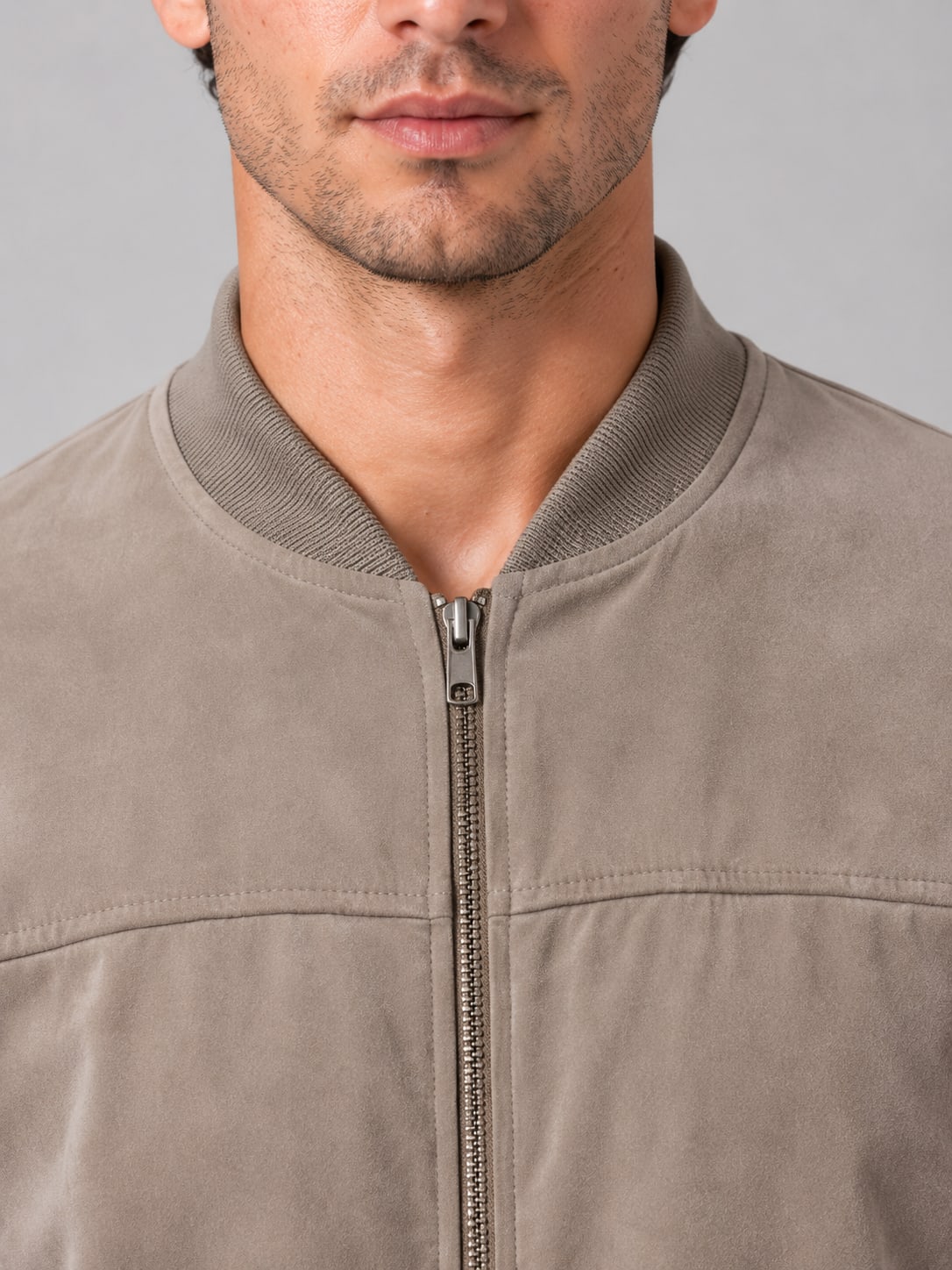 Men's Regular Fit Zip Bomber Jacket | Corwin_2