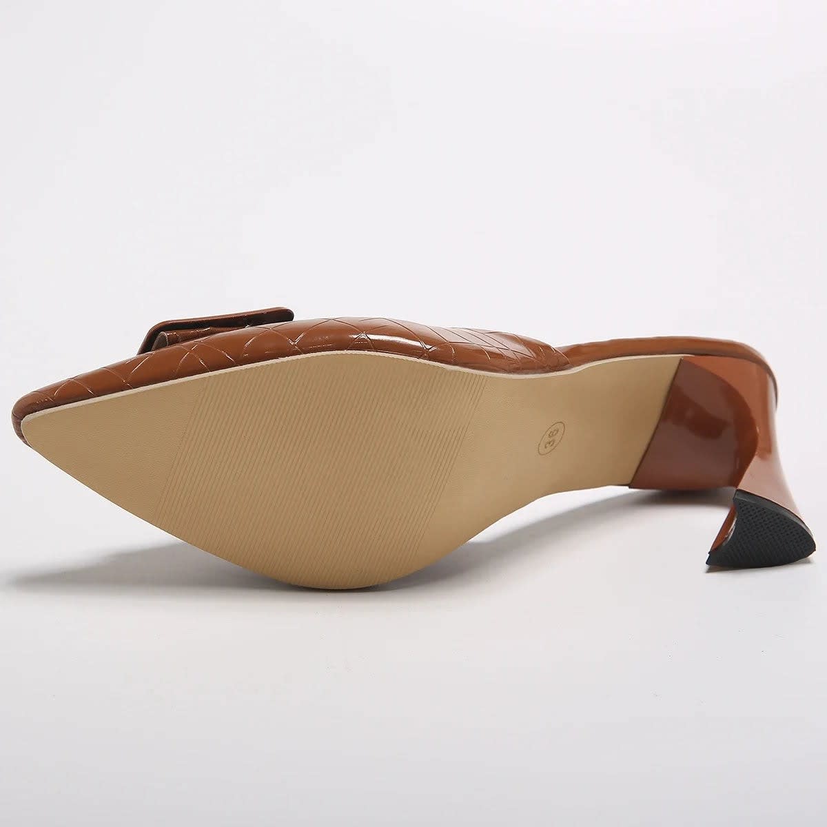 Women's Buckle Pointed Toe Mules | Muireall_14