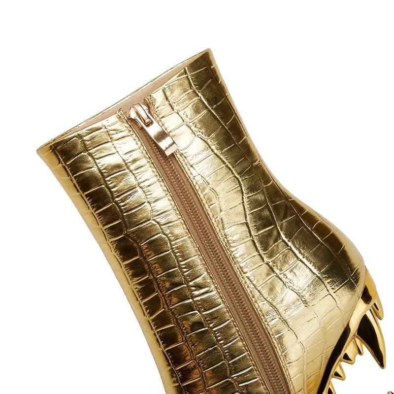 Women's Pointed Toe Sculptural Heel Ankle Boots | Mairead_10