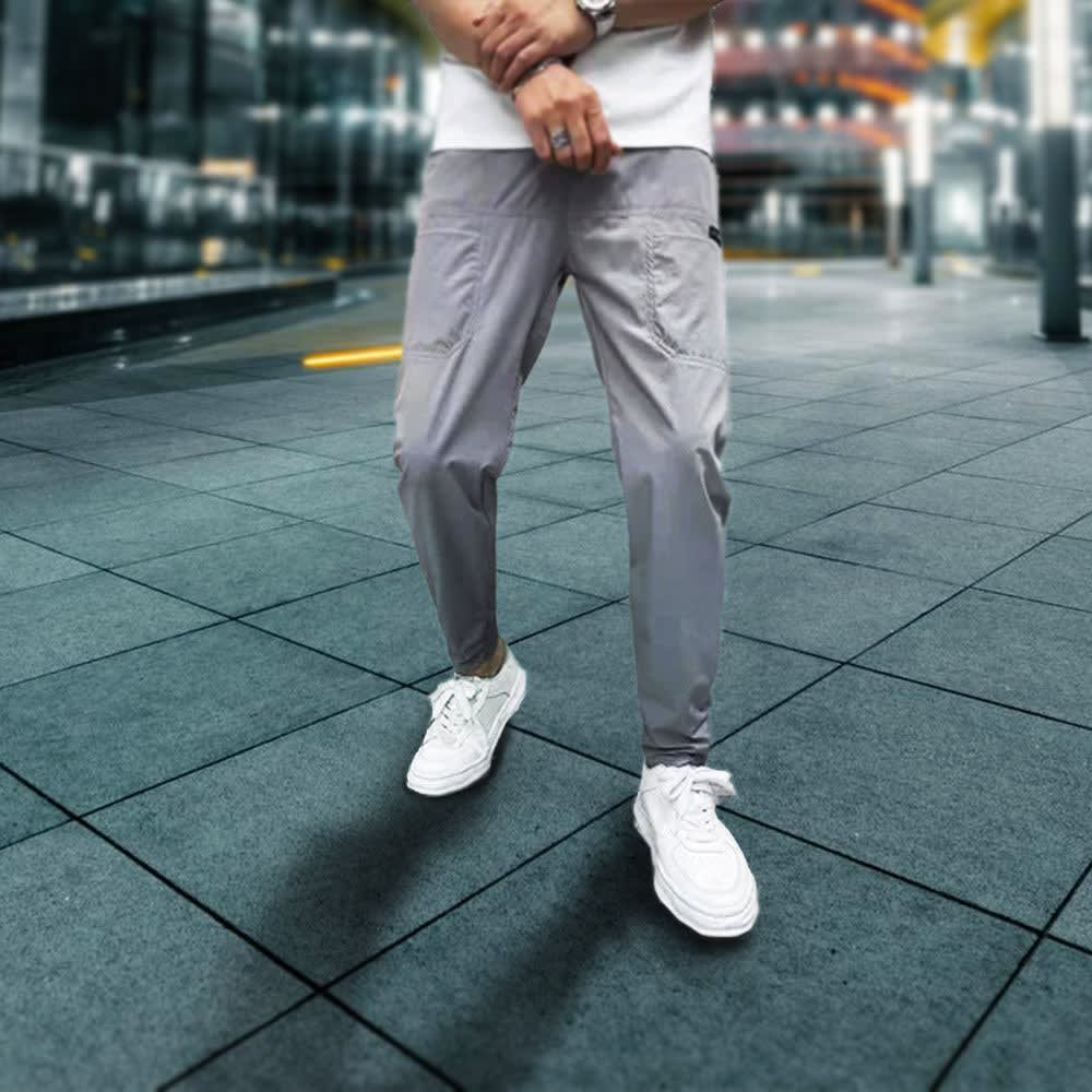 Men's Slim Fit Stretch Cargo Trousers | Godwin_3