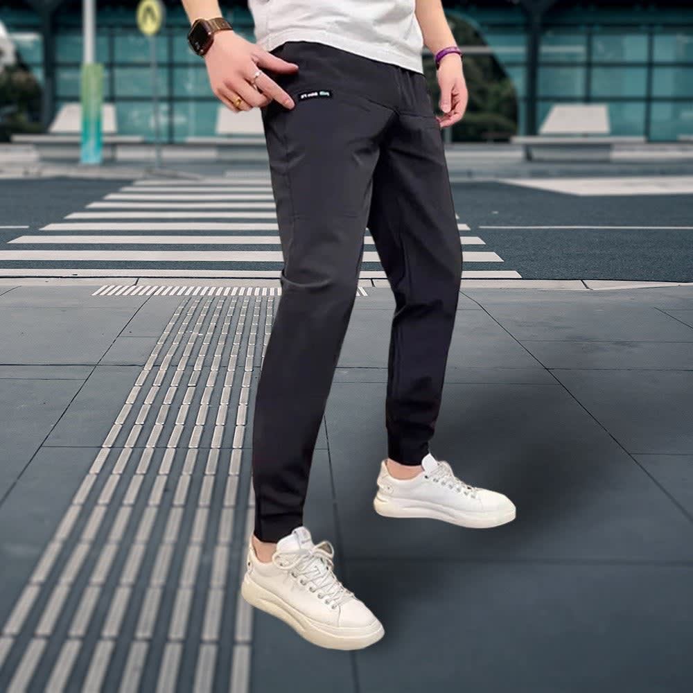 Men's Slim Fit Stretch Cargo Trousers | Godwin_6