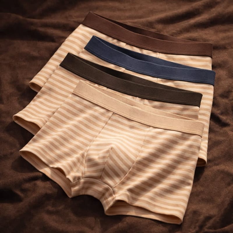 Men's Striped Cotton Boxer Briefs | Clement_1