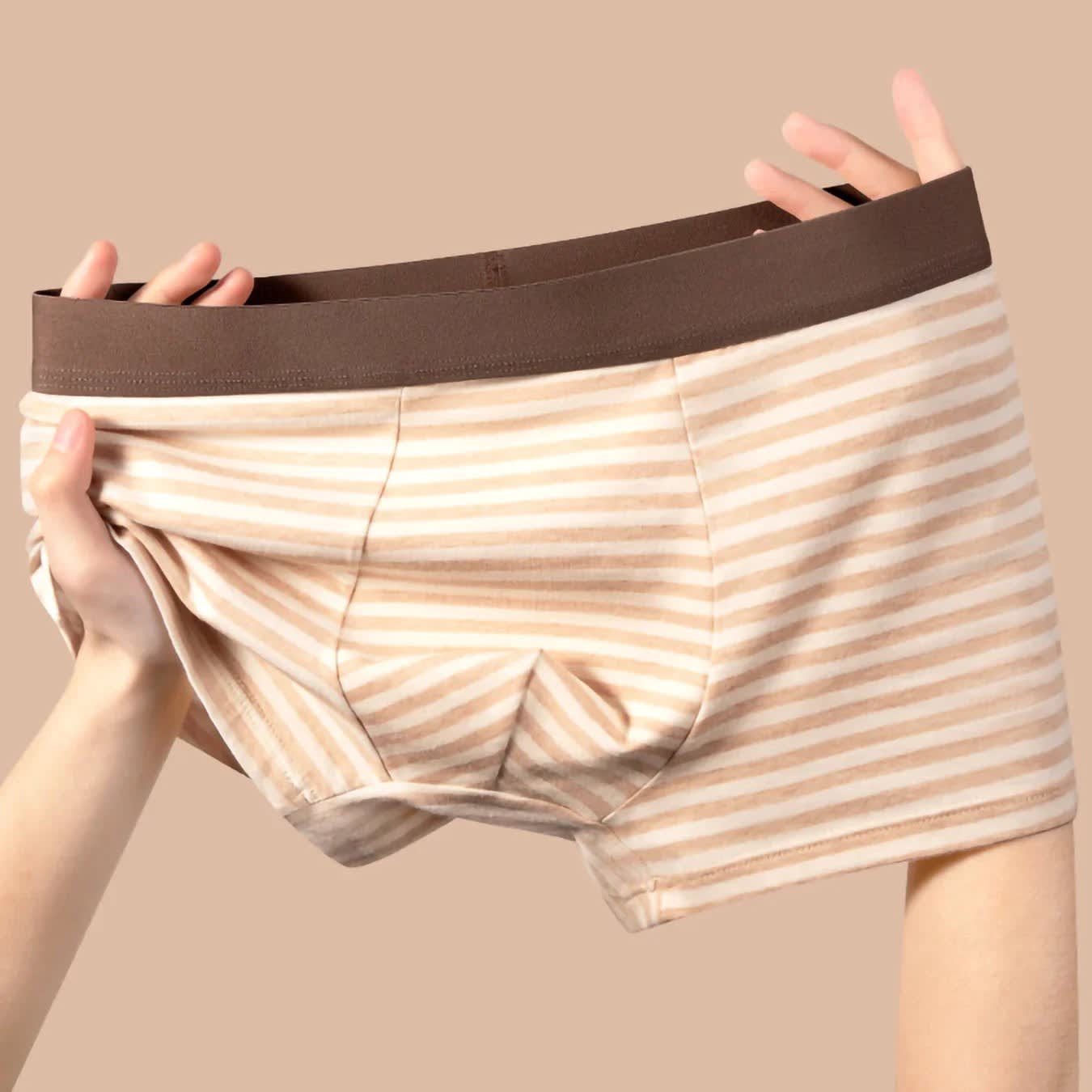 Men's Striped Cotton Boxer Briefs | Clement_3
