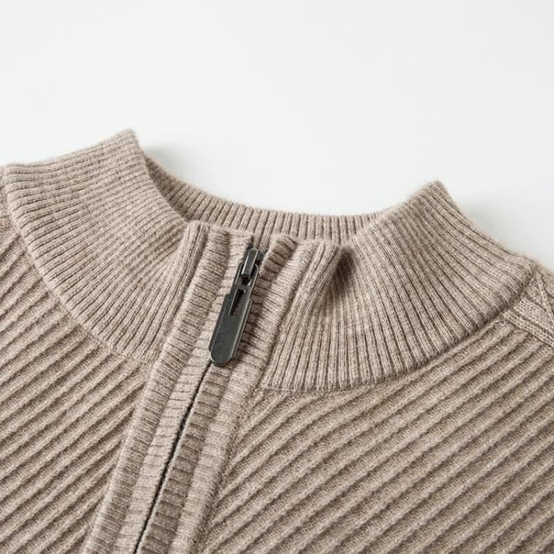 Men's Ribbed Quarter Zip Jumper | Otis_7