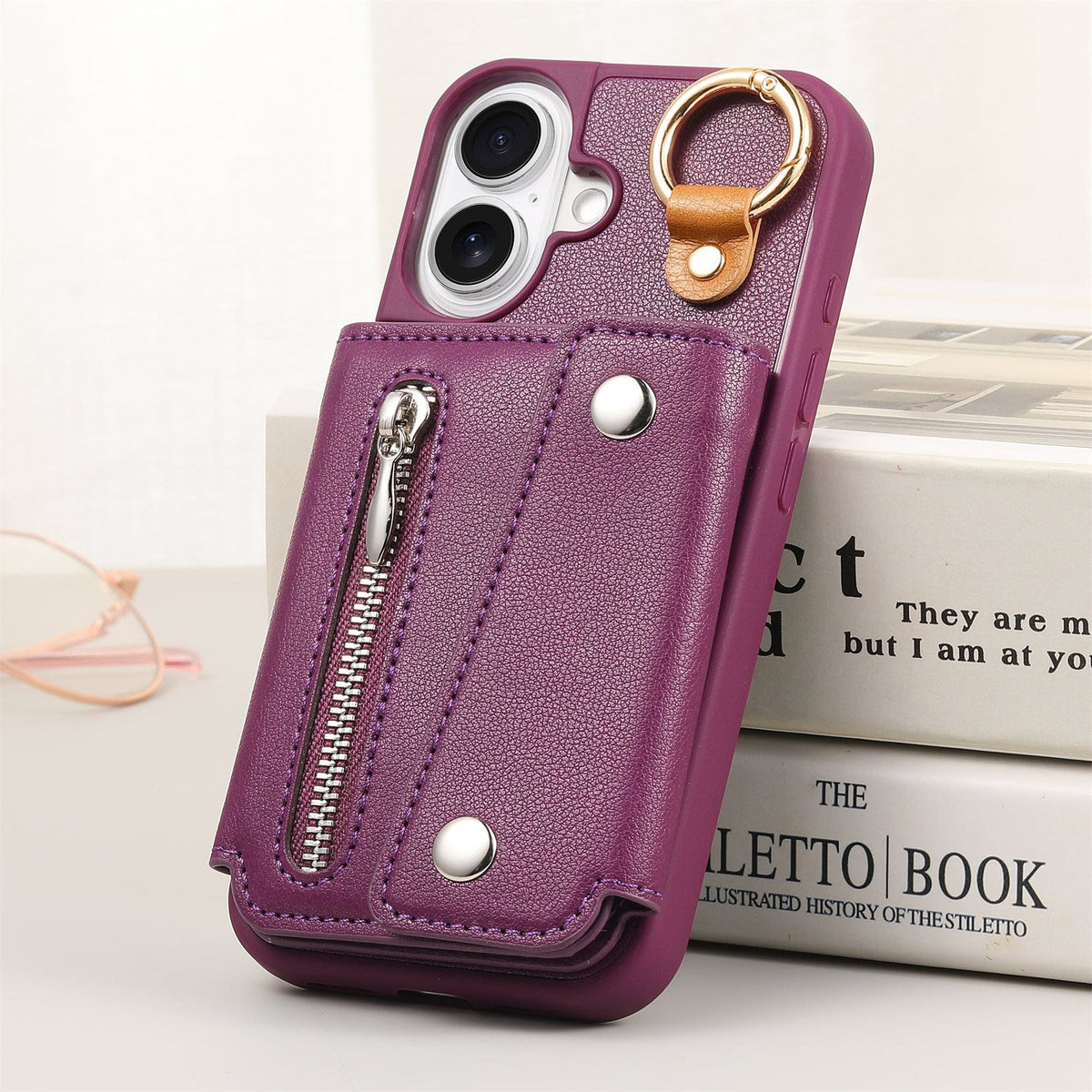 Women's Zip Card Holder iPhone Case | Alisha_5