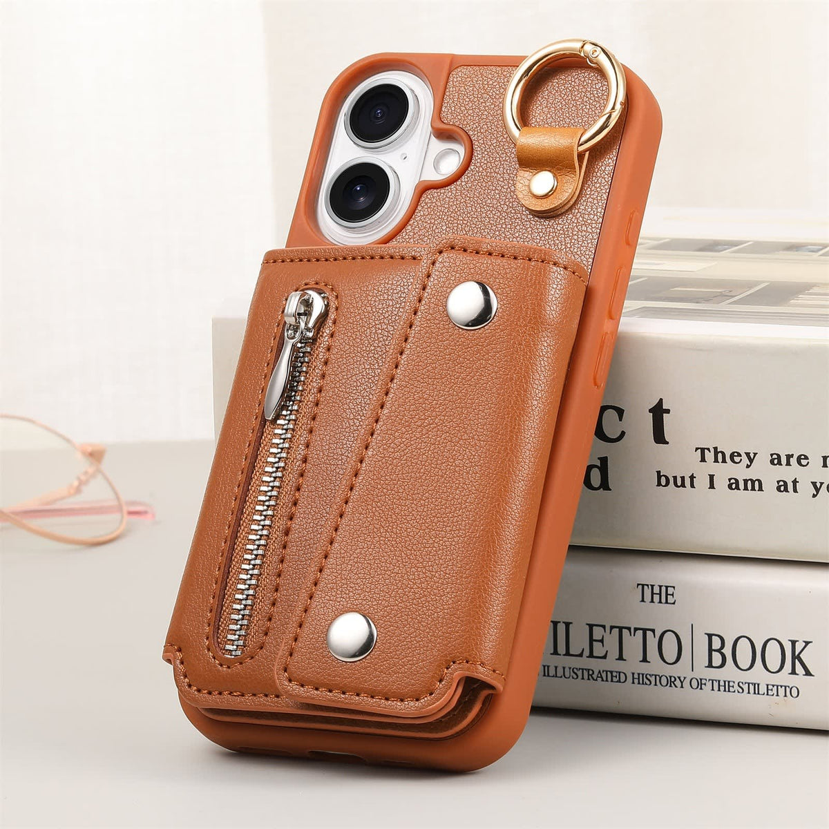 Women's Zip Card Holder iPhone Case | Alisha_6