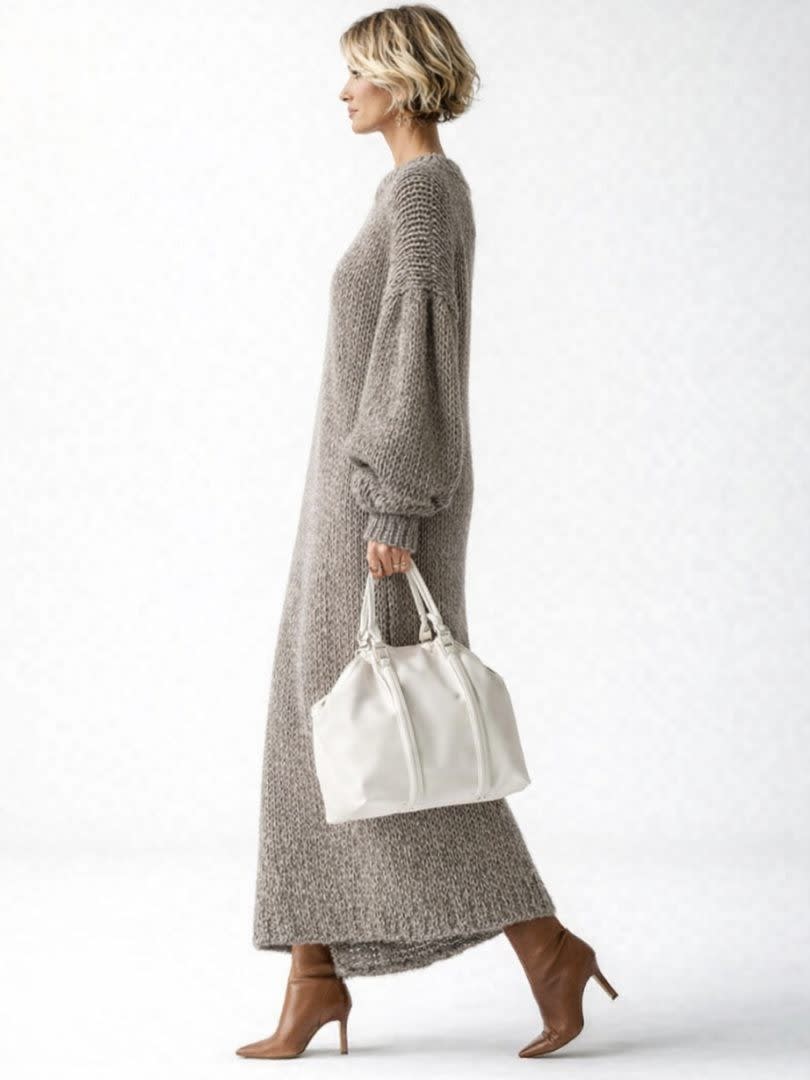 Women's Chunky Knit Oversized Maxi Dress | Gertrude_2