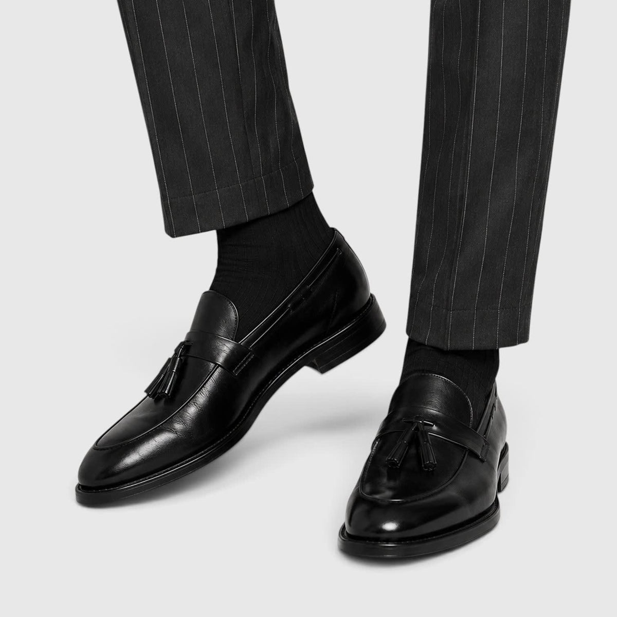 Men's Leather Tassel Loafers | Desmond_4