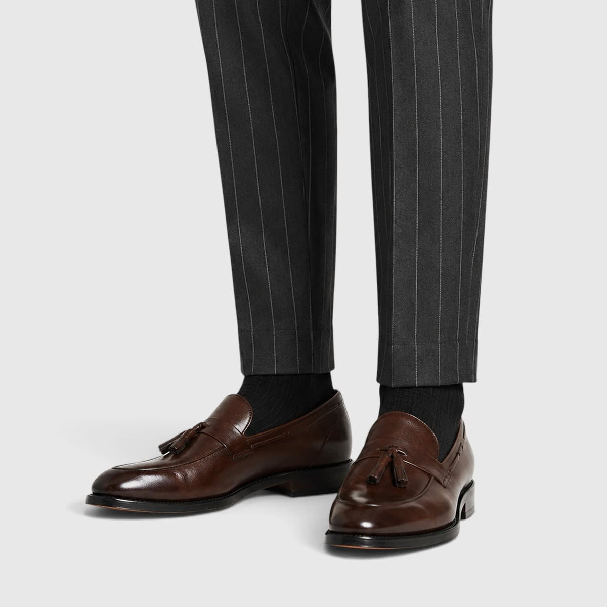 Men's Leather Tassel Loafers | Desmond_8