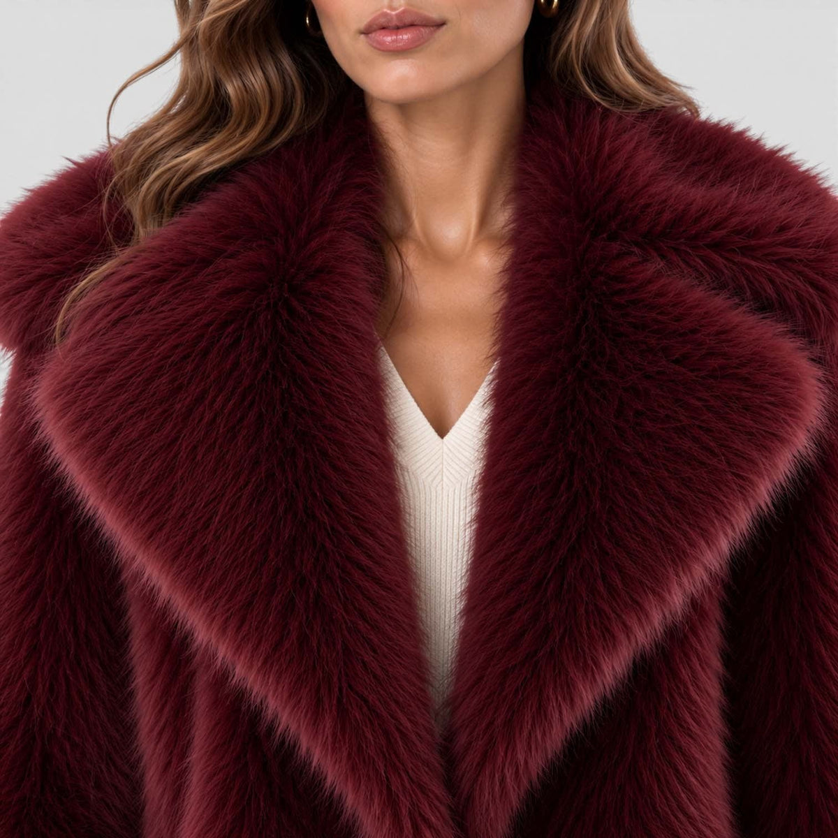 Women's Plush Faux Fur Short Coat | Marianne_11