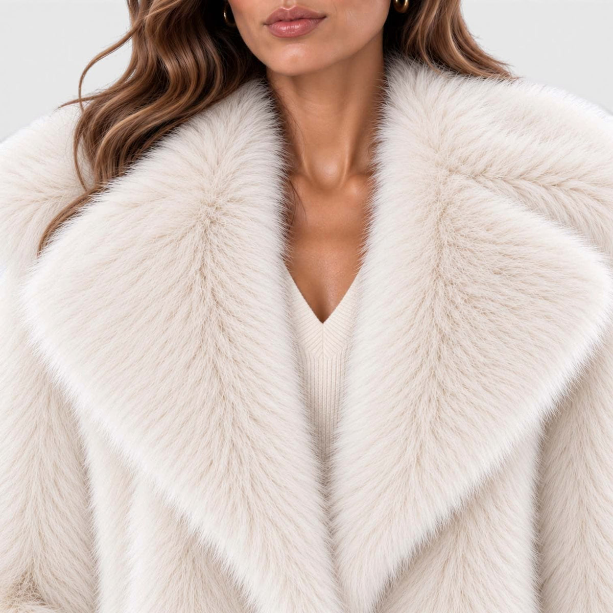 Women's Plush Faux Fur Short Coat | Marianne_17