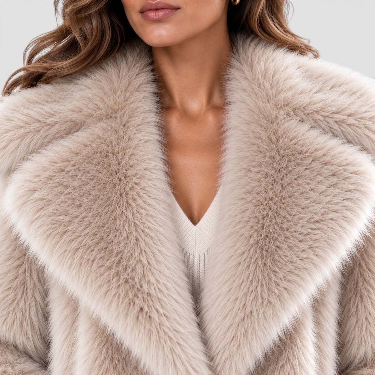 Women's Plush Faux Fur Short Coat | Marianne_5