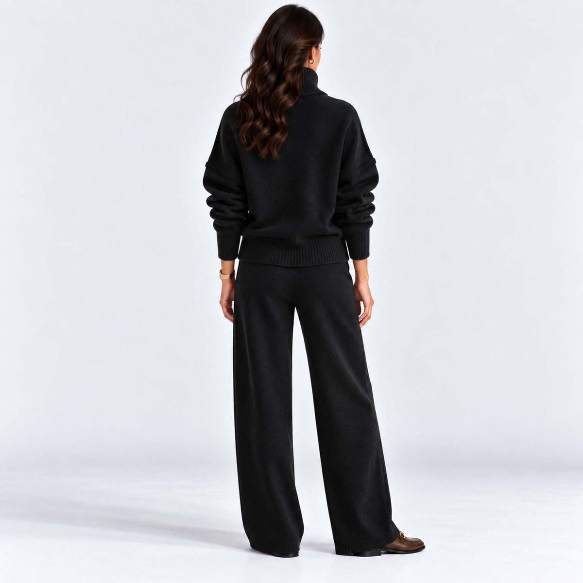 Women's Roll Neck Knit Co-ord Set | Clarissa_15