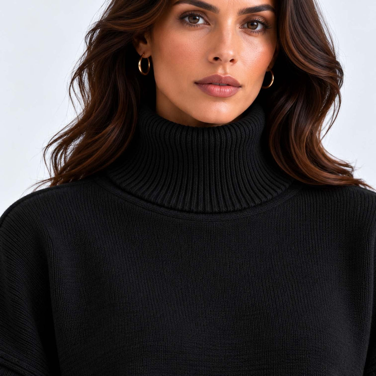 Women's Roll Neck Knit Co-ord Set | Clarissa_18