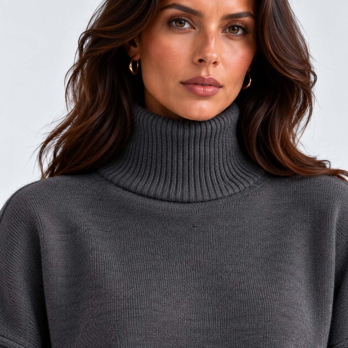 Women's Roll Neck Knit Co-ord Set | Clarissa_22