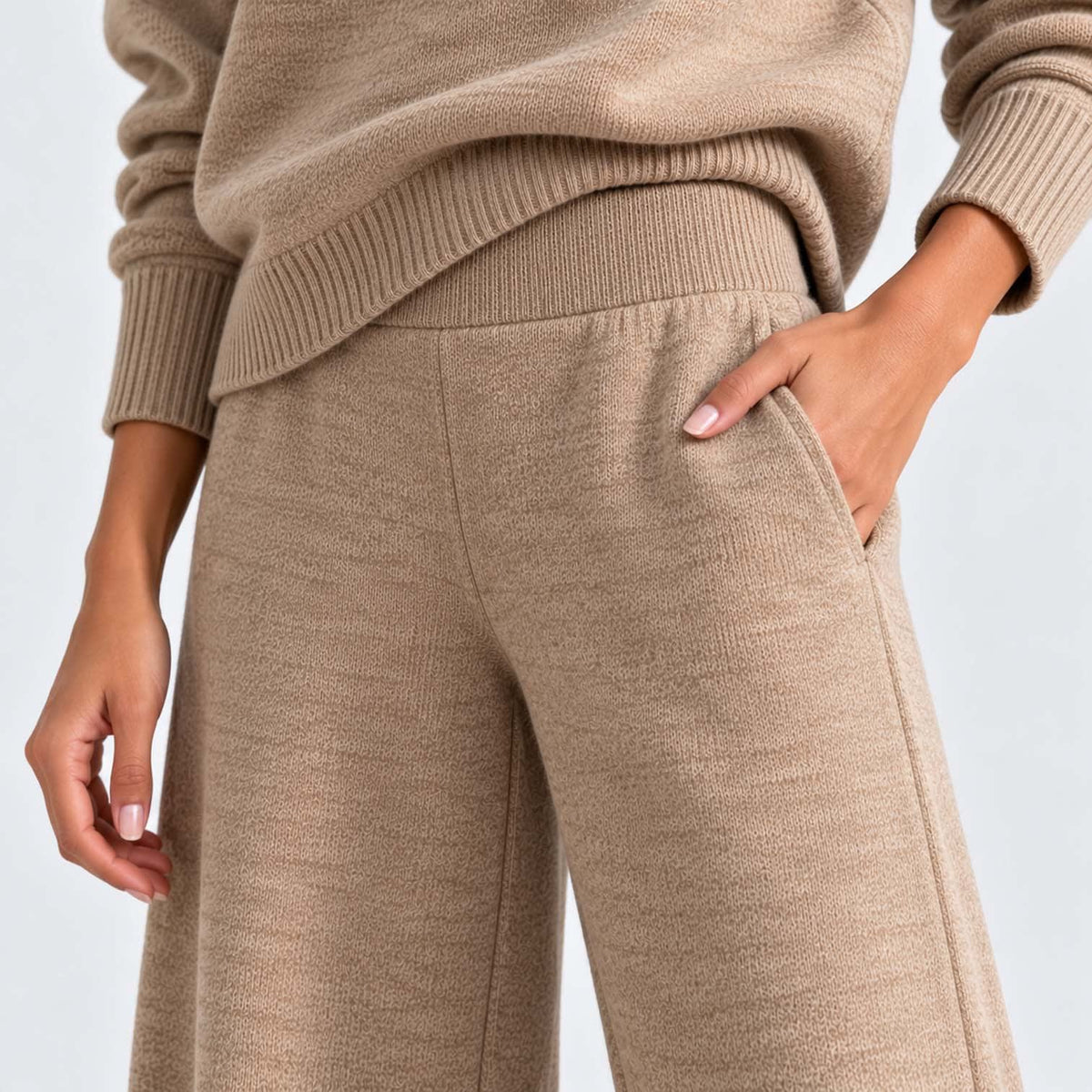 Women's Roll Neck Knit Co-ord Set | Clarissa_4