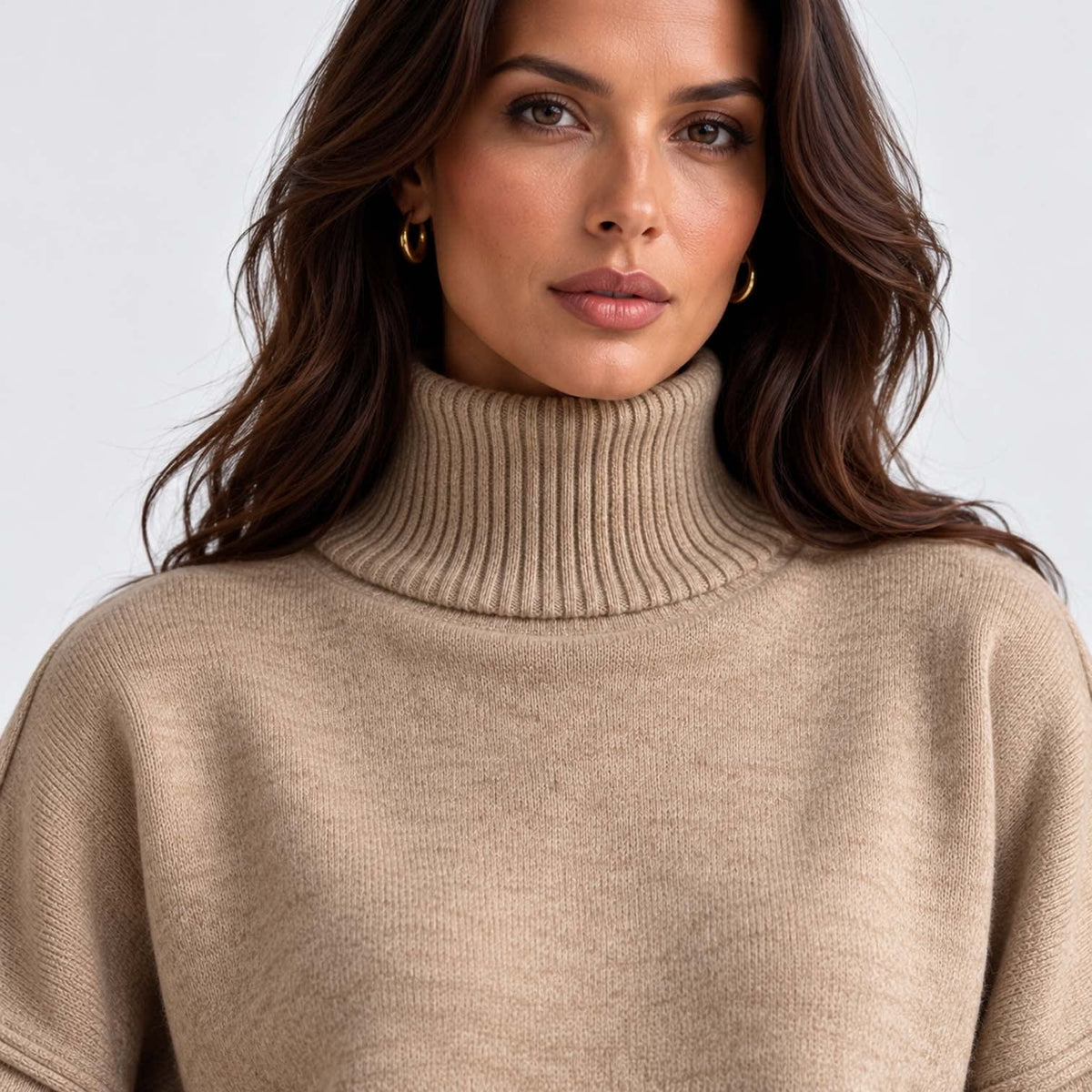 Women's Roll Neck Knit Co-ord Set | Clarissa_5