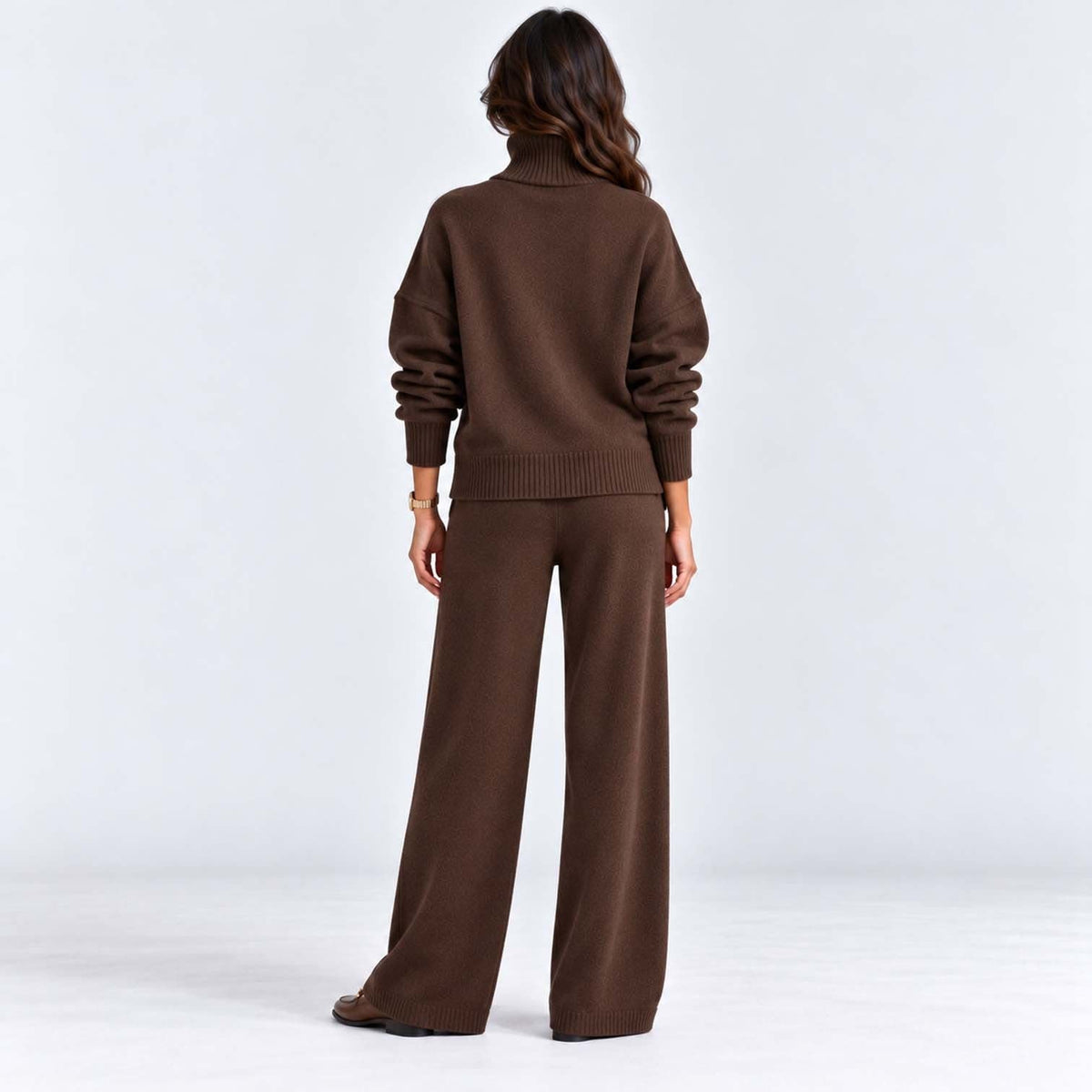 Women's Roll Neck Knit Co-ord Set | Clarissa_9