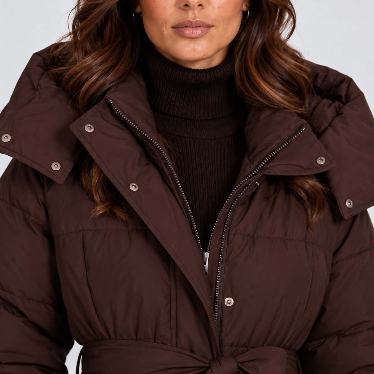 Women's Long Hooded Puffer Coat | Cerys_5