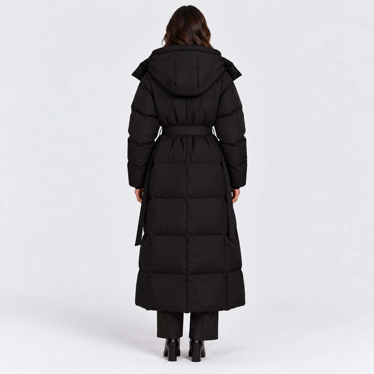 Women's Long Hooded Puffer Coat | Cerys_8