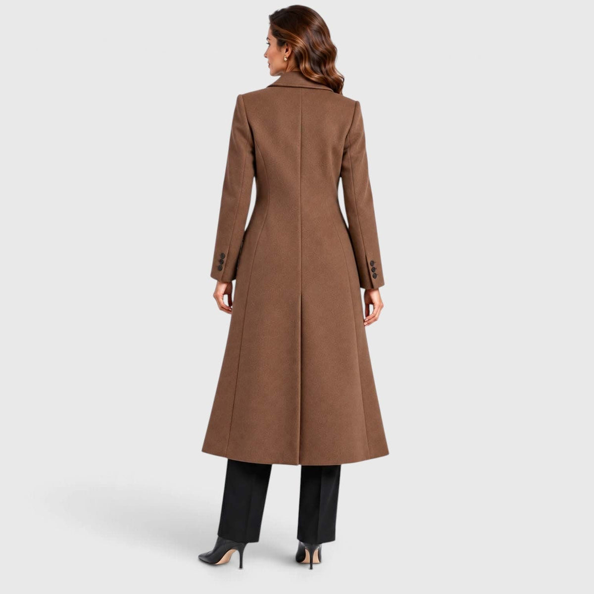 Women's Long Tailored Wool Blend Coat | Henrietta_7