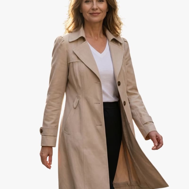 Women's Longline Single-Breasted Trench Coat | Stevie_1