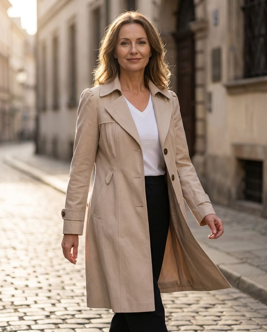 Women's Longline Single-Breasted Trench Coat | Stevie_8