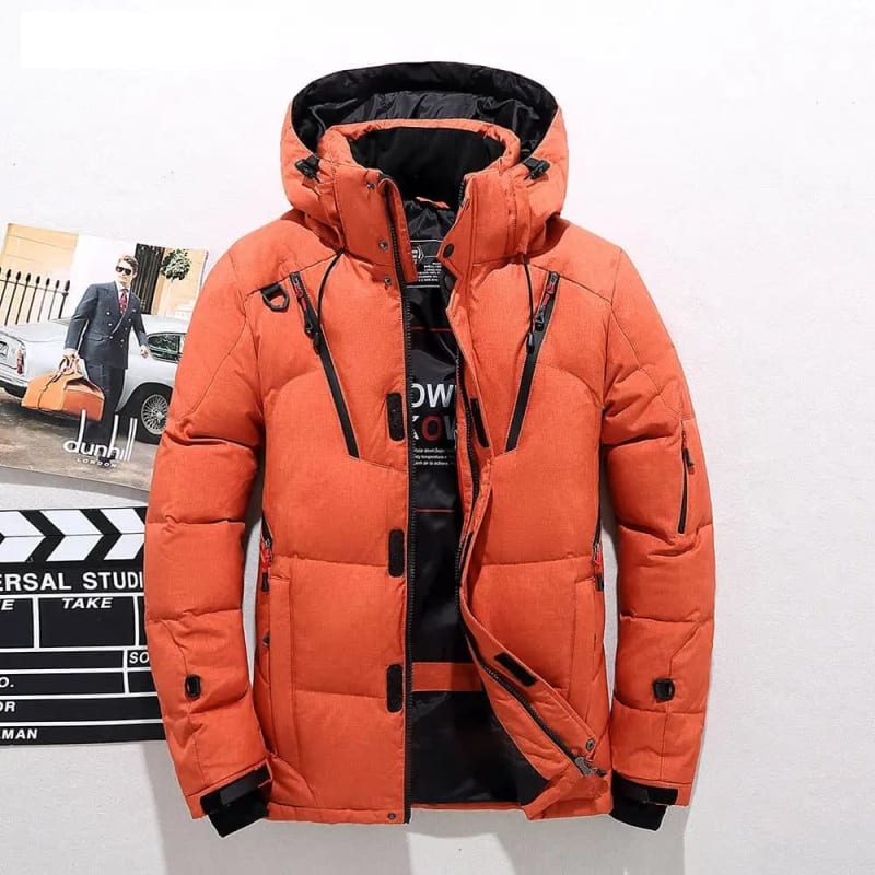 Men's Hooded Duck Down Puffer Jacket | Gideon_1