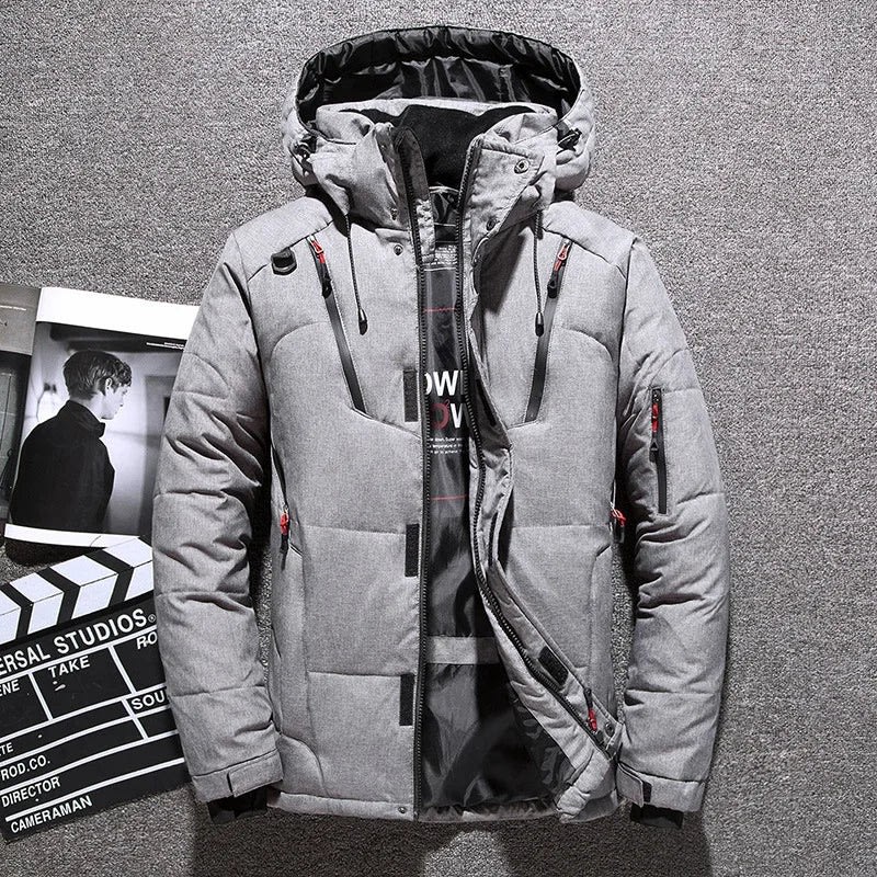 Men's Hooded Duck Down Puffer Jacket | Gideon_6