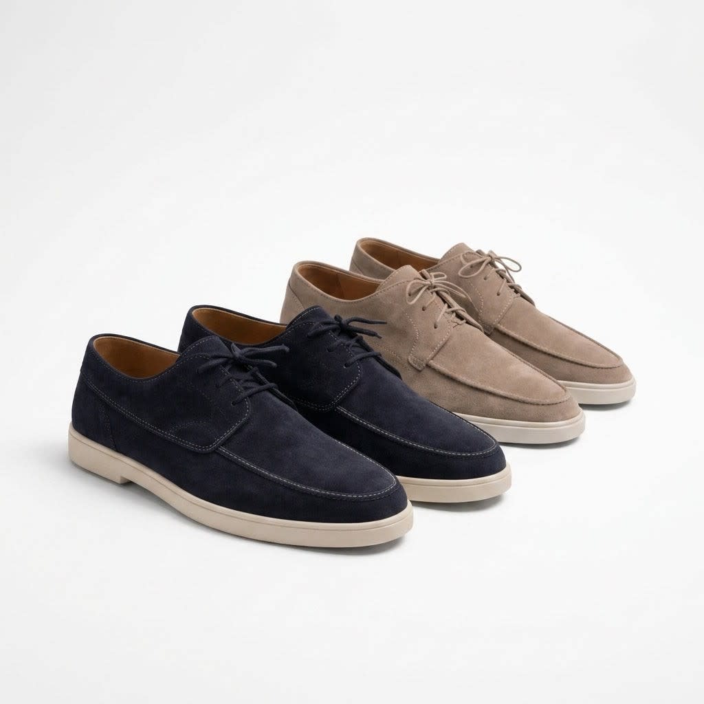 Men's Suede Lace Up Loafers | Samuel_5