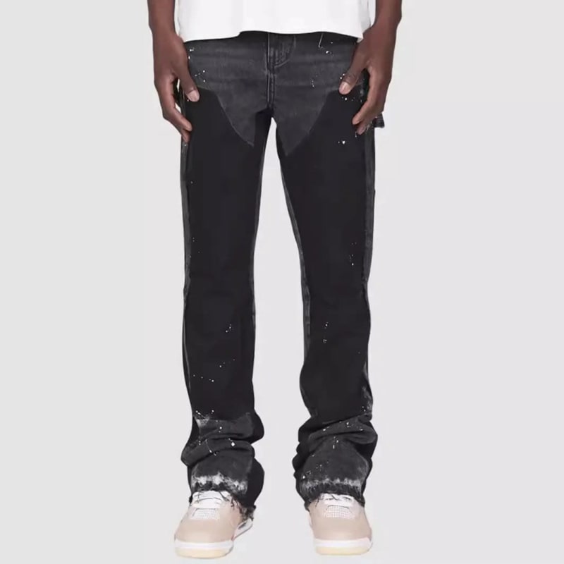 Men's Layered Panel Flared Jeans | Magnus_1