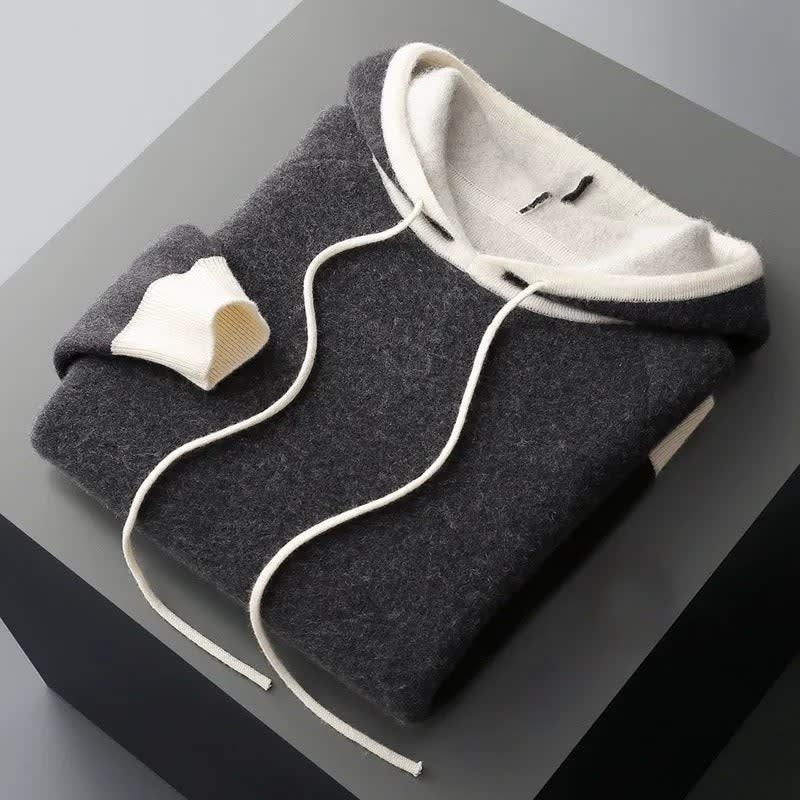 Men's Cashmere Hooded Jumper | Rhys_6