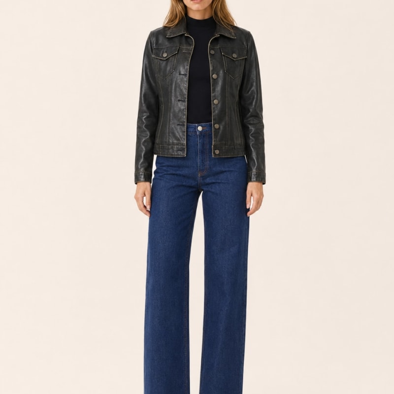 Women's Washed Utility Shacket with Front Pockets | Lauren Watson_1