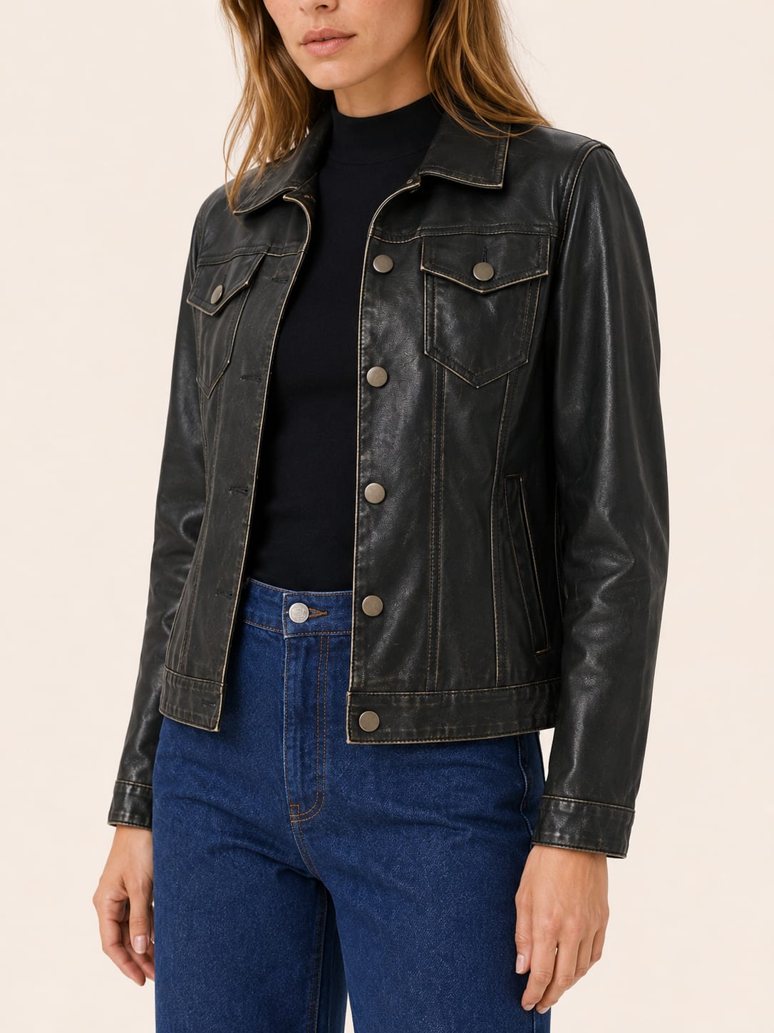 Women's Washed Utility Shacket with Front Pockets | Lauren Watson_4
