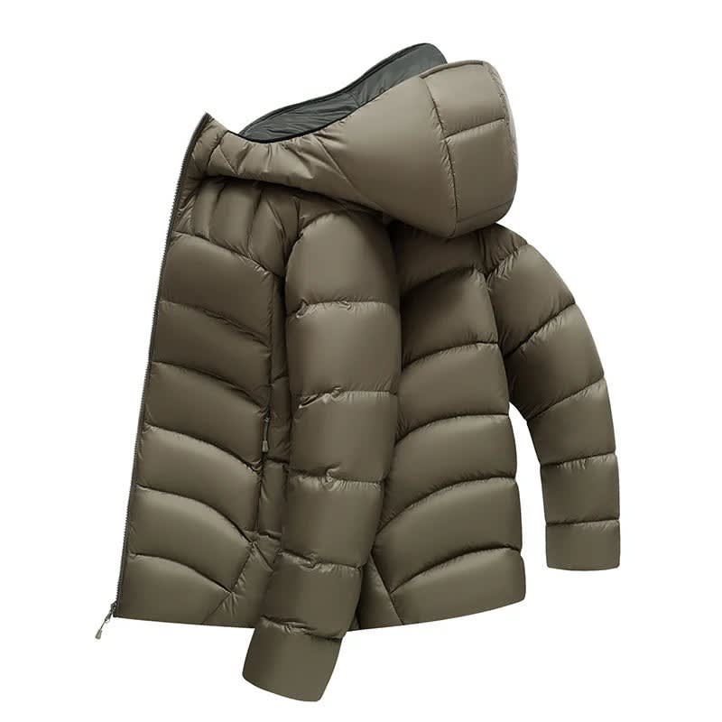 Men's Hooded Duck Down Puffer Jacket | Ambrose_8