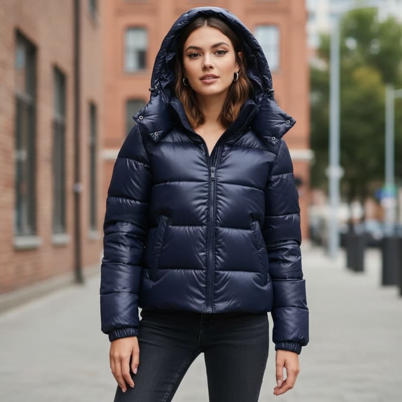 Women's Water Resistant Hooded Puffer Jacket | Carrie_1