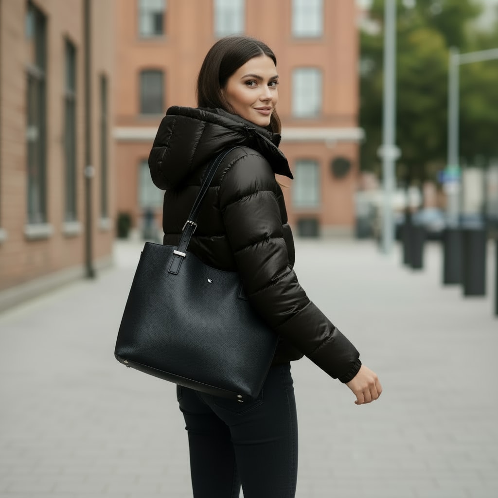 Women's Water Resistant Hooded Puffer Jacket | Carrie_7