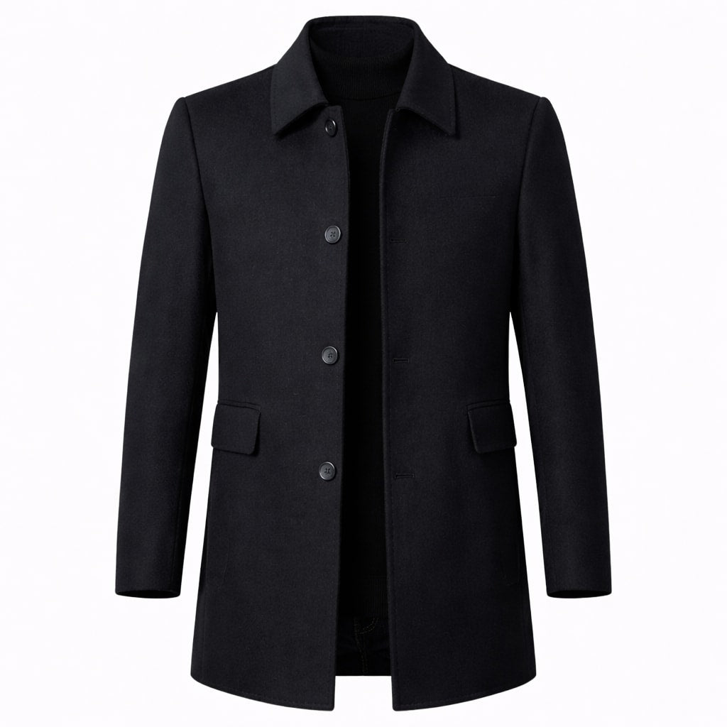Men's Wool Blend Tailored Coat | Zac_2