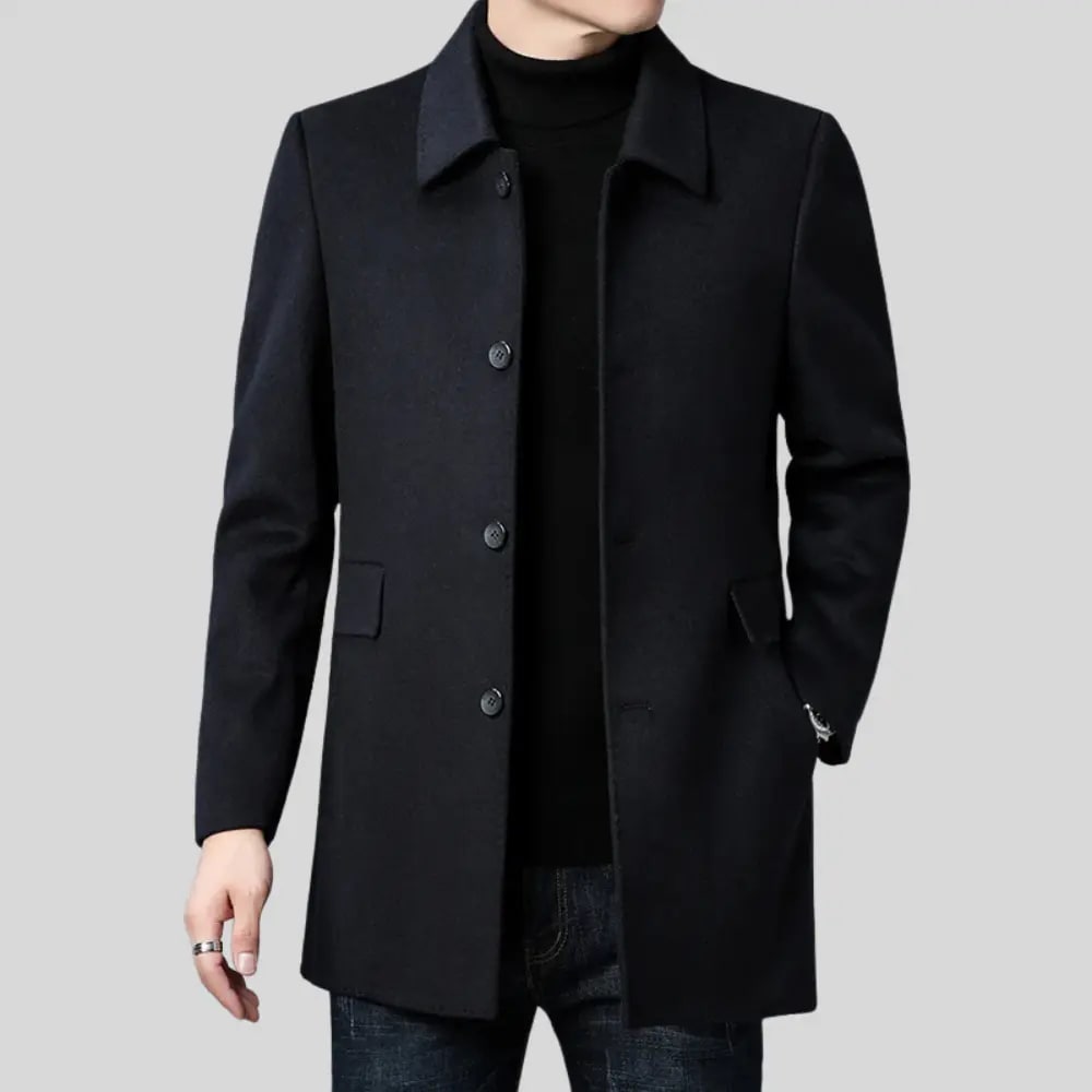 Men's Wool Blend Tailored Coat | Zac_3
