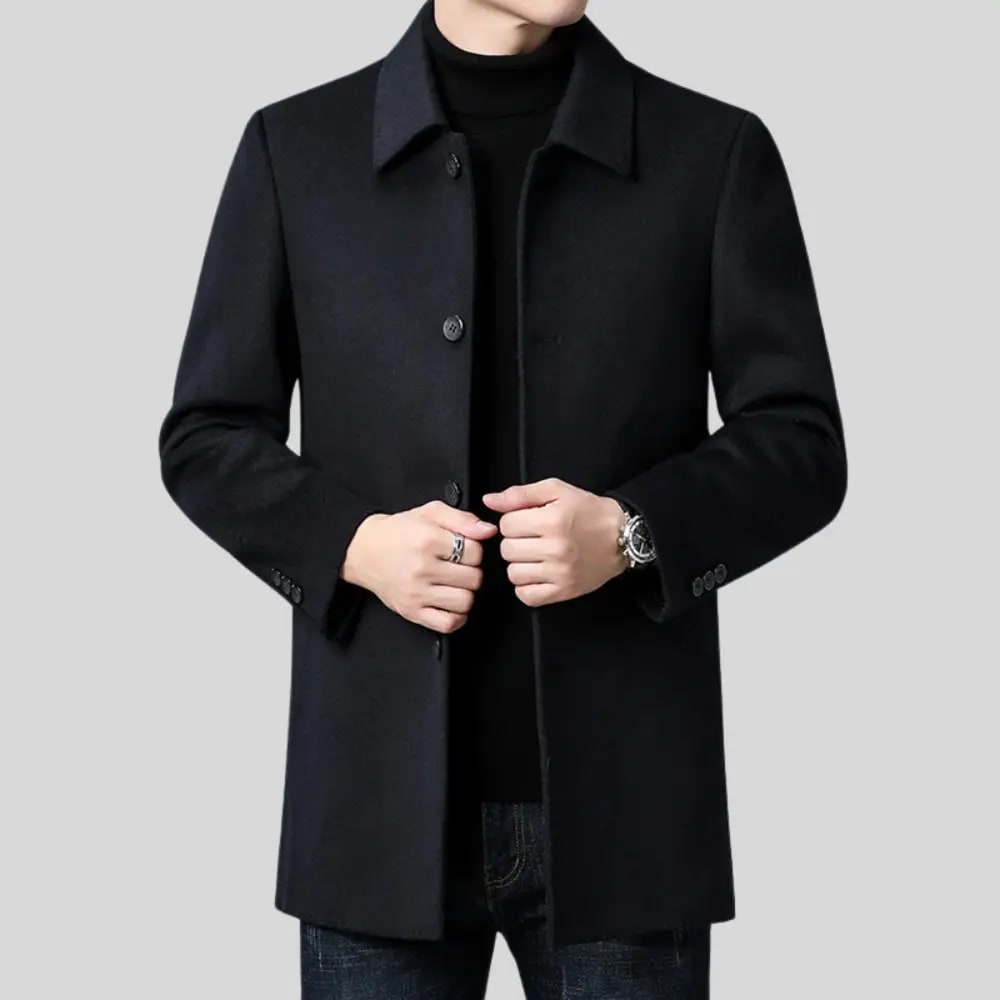 Men's Wool Blend Tailored Coat | Zac_4