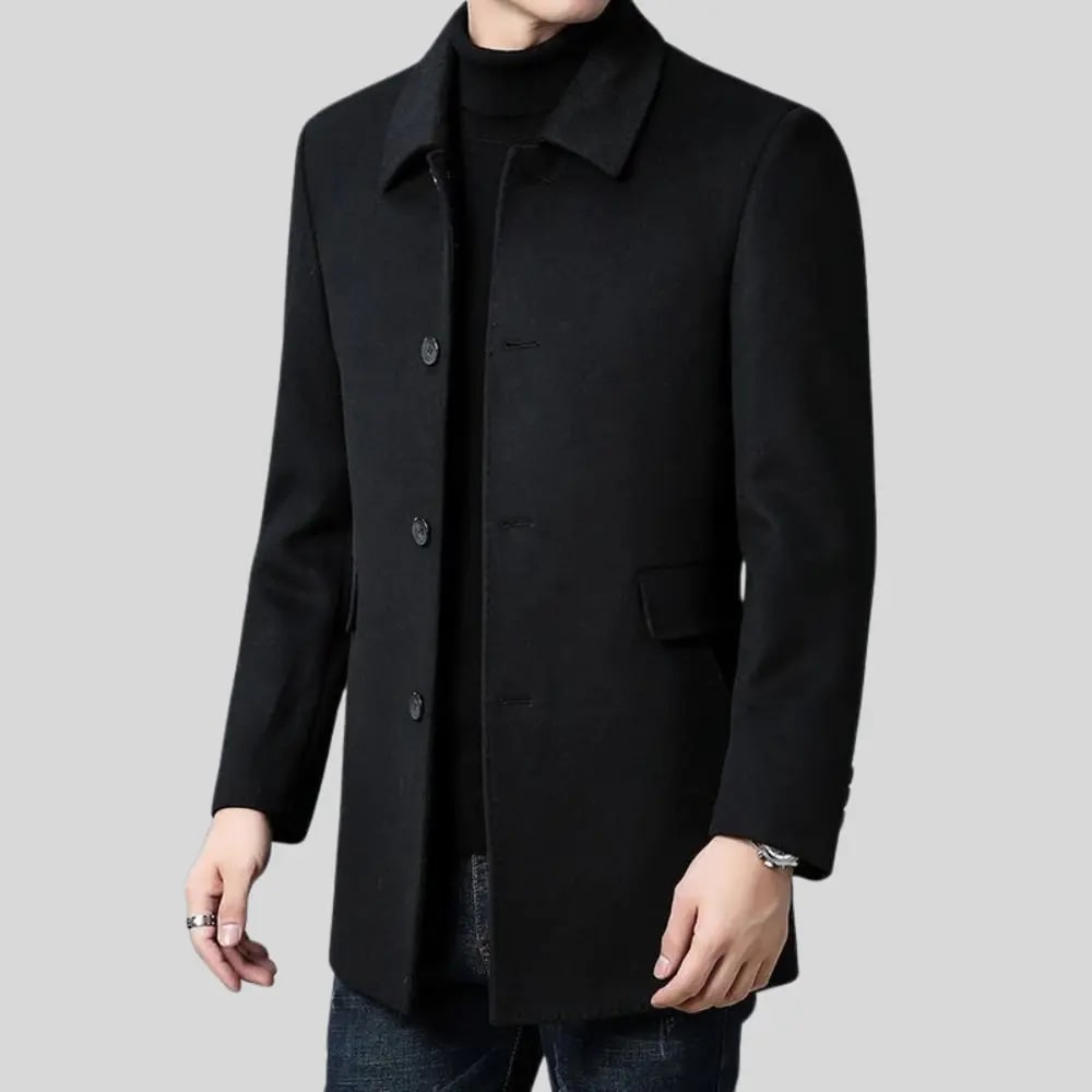 Men's Wool Blend Tailored Coat | Zac_5