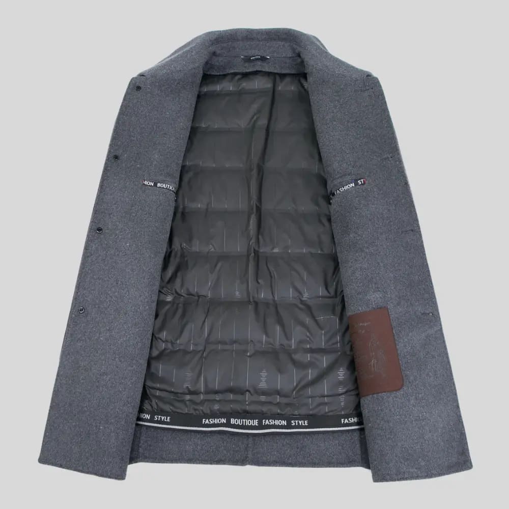 Men's Wool Blend Tailored Coat | Zac_9