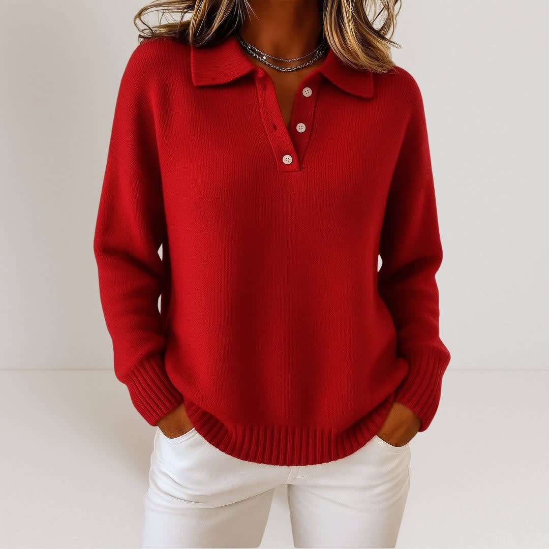 Women's Collared Knit Jumper | Pippa_3