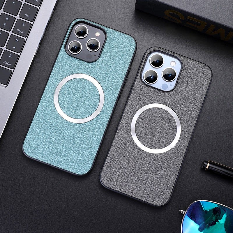 Men's Fabric Texture MagSafe iPhone Case | Fraser_1