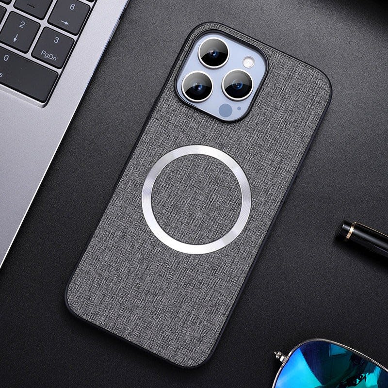 Men's Fabric Texture MagSafe iPhone Case | Fraser_10