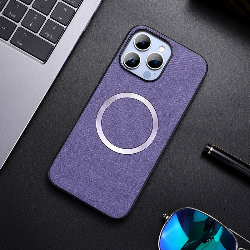 Men's Fabric Texture MagSafe iPhone Case | Fraser_12