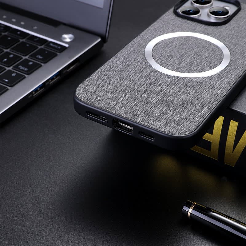Men's Fabric Texture MagSafe iPhone Case | Fraser_4