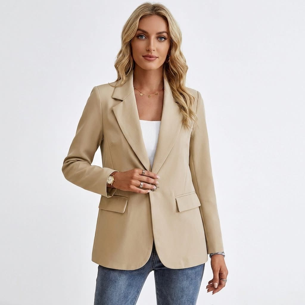 Women's Single Breasted Tailored Blazer | Mhairi_4