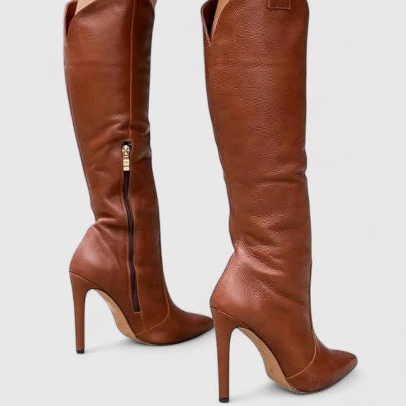 Women's Pointed Toe Knee High Boots | Isla_3