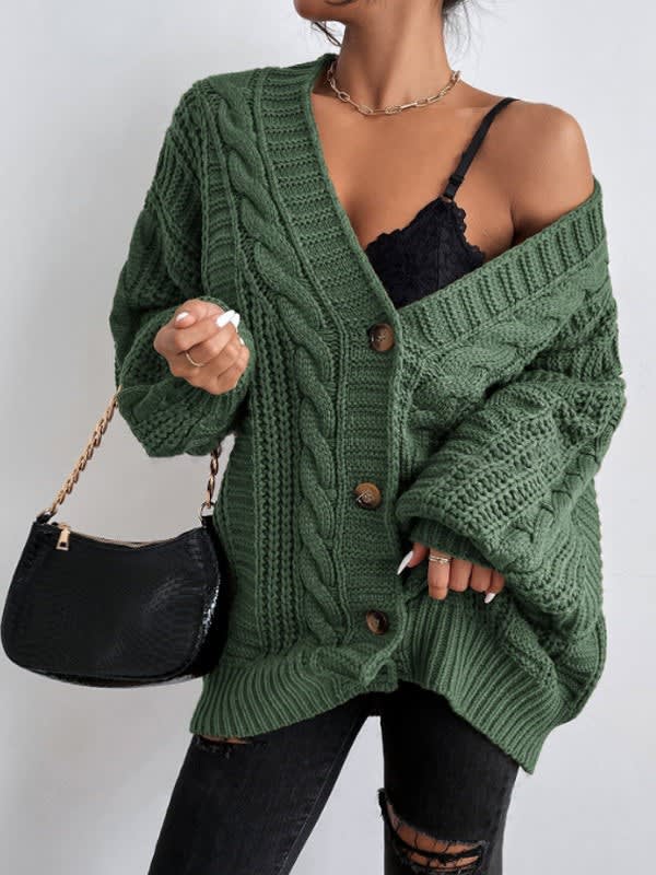 Women's Oversized Cable Knit Cardigan | Gwen_9